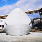 Presentan una casa “esférica” de hormigón impreso 3D en Japón