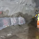 Gestión de aguas subterráneas utilizando shotcrete u hormigón proyectado